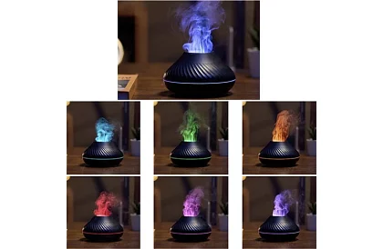 Aromatizator cu efect de flacără + 3 uleiuri aromatice