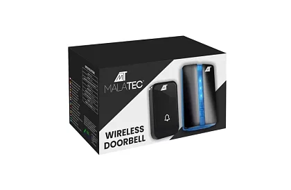 Sonerie wireless rezistentă la apă – rază de acțiune 15 metri - negru