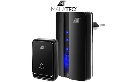 Sonerie wireless rezistentă la apă – rază de acțiune 15 metri - negru