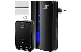 Sonerie wireless rezistentă la apă – rază de acțiune 15 metri - negru