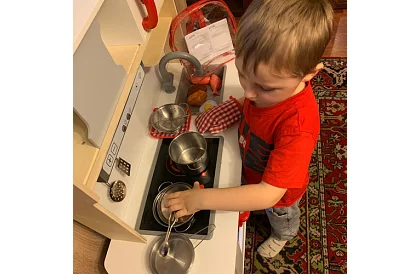 Set de vase metalice pentru copii