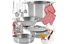 Set de vase metalice pentru copii