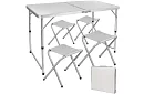 Set de camping pliant - masă + 4 scaune
