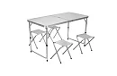 Set de camping pliant - masă + 4 scaune