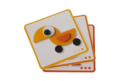 Puzzle geometrice din lemn - animale