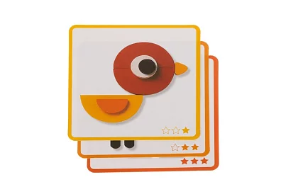 Puzzle geometrice din lemn - animale