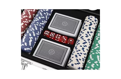 Set complet de poker - 300 de jetoane într-o valiză