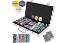 Set complet de poker - 300 de jetoane într-o valiză