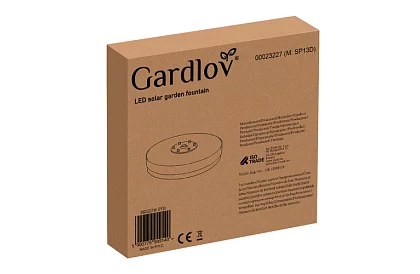 Fântână solară plutitoare cu iluminare RGB