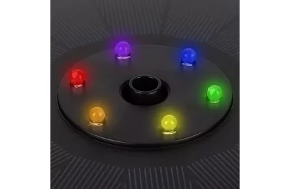 Fântână solară plutitoare cu iluminare RGB