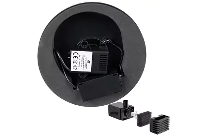 Fântână solară plutitoare cu iluminare RGB