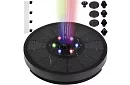 Fântână solară plutitoare cu iluminare RGB