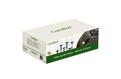 Lămpi de grădină solare - bile 6 buc.