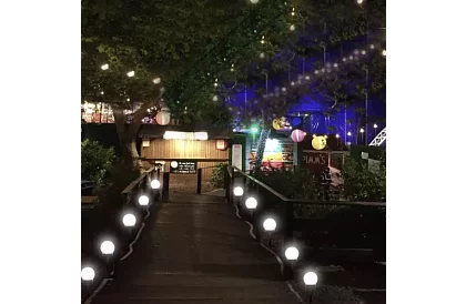 Lămpi de grădină solare - bile 6 buc.