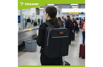 Rucsac de călătorie de mână 38x24x18 cm + necesar cosmetic