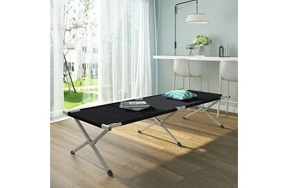 Pat de camping pliabil – capacitate de încărcare 110 kg