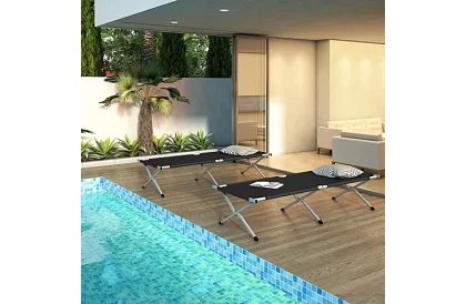 Pat de camping pliabil – capacitate de încărcare 110 kg