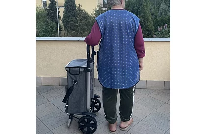 Geantă de cumpărături multifuncțională cu roți + curea de umăr