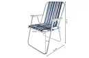 Scaun de grădină pliabil – Bergamo albastru