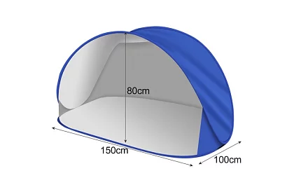 Cort de plajă auto-degradabil – 150 × 100 × 80 cm