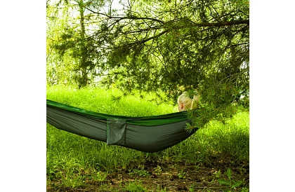 Rețea de hamac turistică mare – pentru două persoane - 260x140cm