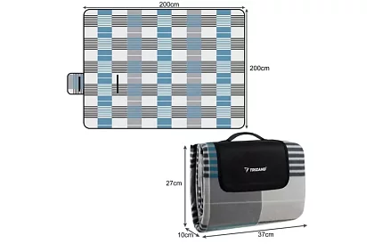 Pătură de picnic mare 2 × 2 metri