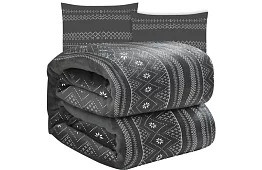 Pătură moale și caldă cu fețe de pernă - gri