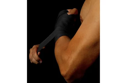 Bandaje profesionale de box 2 × 4 m – negre