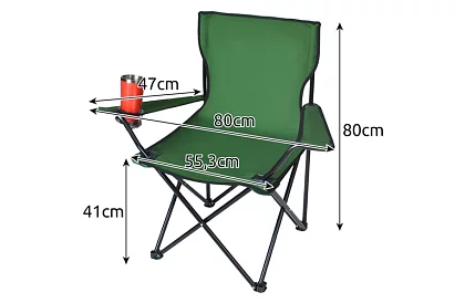 Scaun de pescuit pliabil – Scaun de camping verde