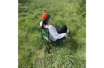 Scaun de pescuit pliabil – Scaun de camping verde