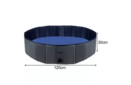 Piscină pliabilă pentru câini – 120 × 30 cm