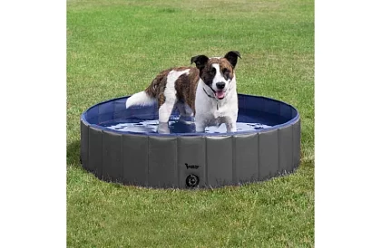 Piscină pliabilă pentru câini – 120 × 30 cm