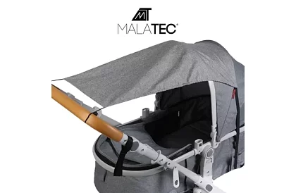 Copertină de umbrire impermeabilă pentru cărucior – gri