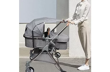 Copertină de umbrire impermeabilă pentru cărucior – gri