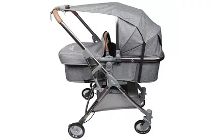 Copertină de umbrire impermeabilă pentru cărucior – gri