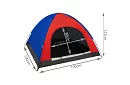 Cort de camping pentru 4 persoane – 190 x 190 x 123 cm