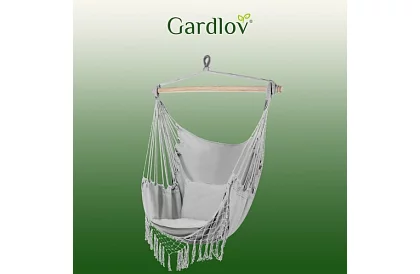 Hamaca suspendată + 2 perne - gri