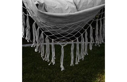 Hamaca suspendată + 2 perne - gri