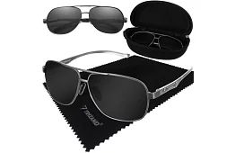 Ochelari de soare polarizați cu husă – negri UV 400