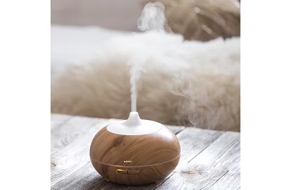 Aromaterapie difuzor cu ionizator și lampă LED - 4în1