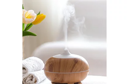 Aromaterapie difuzor cu ionizator și lampă LED - 4în1