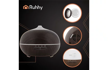 Aromatizator 4 în 1 cu ionizator și lampă LED