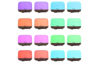 Aromă LED difuzor 4în1 cu umidificator și ionizator