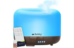 Aromă LED difuzor 4în1 cu umidificator și ionizator