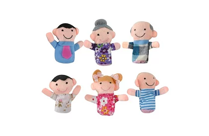 Păpuși de degete - set de 6 personaje