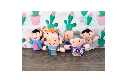 Păpuși de degete - set de 6 personaje