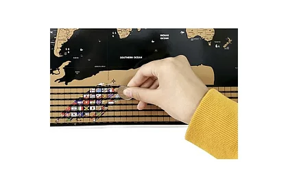 Harta zgâriată cu steaguri – Scratch Map the World