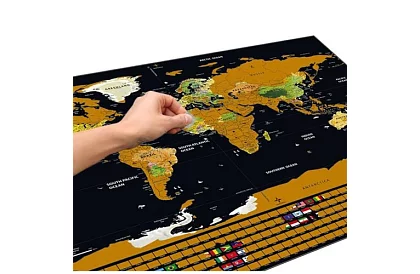 Harta zgâriată cu steaguri – Scratch Map the World