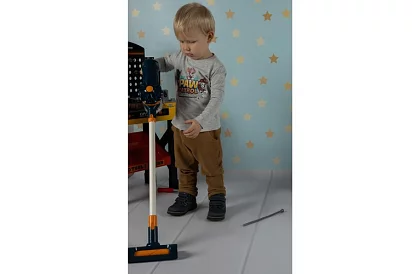 Aspirator vertical pentru copii cu baterie - albastru