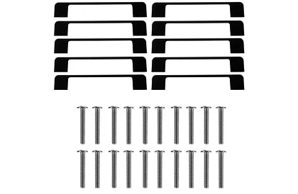 Set de mânere pentru mobilă 10 bucăți – mânere negre